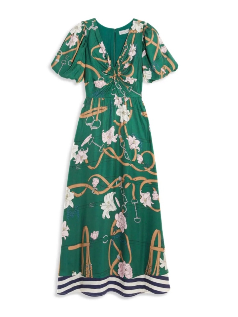 Vineyard Vines Kentucky Derby Scarf Maxi Dress - Picture 2 of 9
